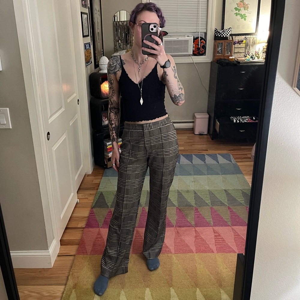 Plaid trousers